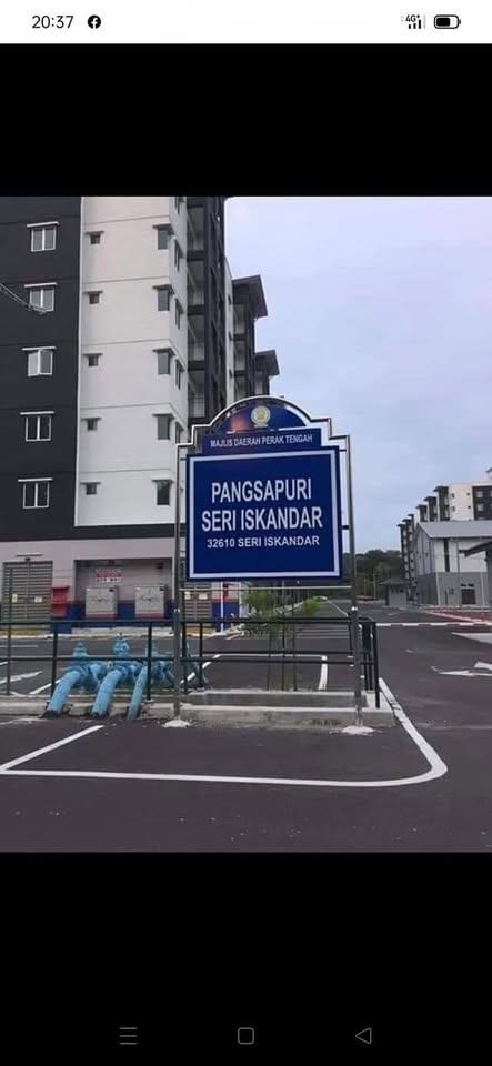 Apartment For Rent @ Seri Iskandar | 3 Bed 2 Bath | Level 1 | With Lift & Pool | RM500